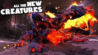 Every NEW Creature in ARK GENESIS! Magmasaur, Giant Turtle, Bloodstalker, Whale - ARK GENESIS DLC