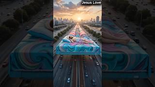 "You’ve Never Seen a Mural Like This – Jesus on a Bed Over a Freeway!" #jesus #jesuslovesyou