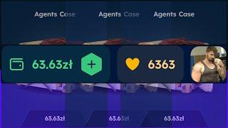 ZROBIE KOSE TYLKO ZE SKRZYNKI AGENTS CASE ZA 63.63ZŁ NA CSGOSKINS!