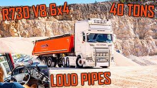 WALKAROUND & DRIVE: Scania R730 V8 // *vd Heijden Exhaust* *WOOD-73*