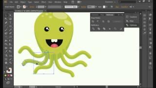 #1 Рисование осьминога в Adobe Illustrator