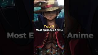 Top 5 Most Episodes Anime | Anime Tamil | #shorts #animetamil