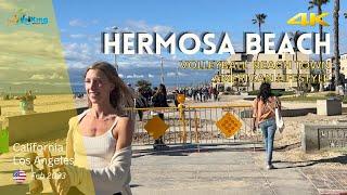 HERMOSA BEACH Tour  [4K] Sunday Vibe | California 