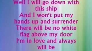 Dido - White Flag with Lyrics