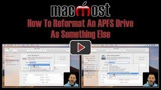 How To Reformat An APFS Drive As Something Else (MacMost #1835)