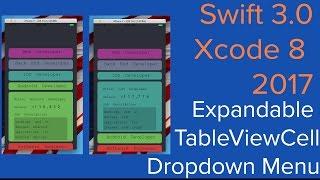 Expandable Tableviewcell - Dropdown Menu using Stack Views - Xcode Swift 2017