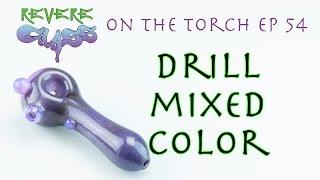 How to Drill Mix Color || REVERE GLASS ||