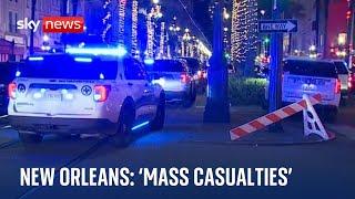 Mass casualty incident as vehicle struck people in New Orleans, US media reports