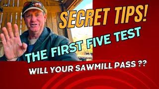 Best Sawmill Alignment Secrets! Can You Pass the FIRST FIVE TEST (F5T)?