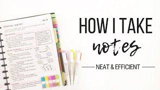 How I take notes - Tips for neat and efficient note taking | Studytee