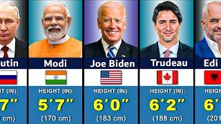 Height Of World Leaders 2024 | Shortest to Tallest World Leaders 2024 |