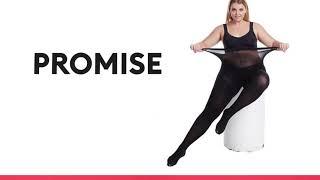 Goopss - Plus Size Sheer Tights, Extra Durable Plus Size Tights