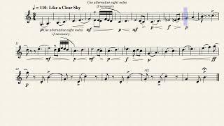 The City Favored By Wind- Clarinet Sheet Music by Yu-Peng Chen