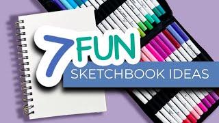 Satisfying ways to FILL your sketchbook 