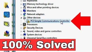 How to Fix PCI Simple Communications Controller Driver Error in Windows 7 8,10 / Any Problem Solved