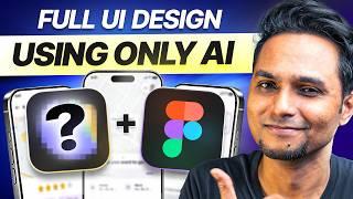 I Built An App UI/UX Design Using ONLY AI! (In 30 Minutes)  | Saptarshi Prakash