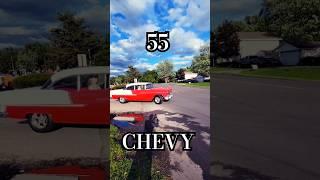  Red Hot 55 Chevy Bel Air | Bud's Tavern Car Show #chevrolet #classiccars #50s