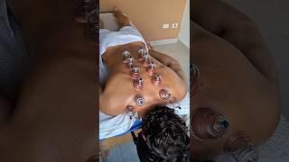 ASMR Sports massage and cupping for a model. #sportmassage #relax