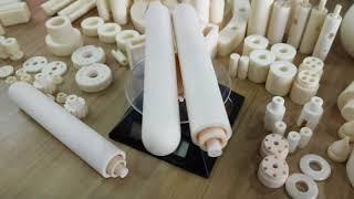 VHANDY high purity 99 al2o3 alumina ceramic insulating tube in stock