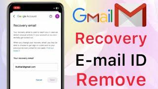 How To Remove Recovery Email From Gmail Account | Delete Recovery Mail 2024