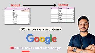 SQL Data Analysis Interview Question #30/100 | SQL Challenge | SQL Tutorials | Recursive CTE