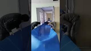 The details of pvc vinyle covering floor installation steps on the ground.#pvcflooringinstallation