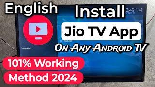 How To Install Jio TV App On Any Android TV 2024