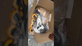 Unboxing Oxelo mf 500 by decathlon inline skates #inlineskate  #trending #publicreaction #shorts