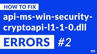 api-ms-win-security-cryptoapi-l1-1-0.dll Missing Error on Windows | 2020 | Fix #2