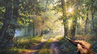 "Morning glow" Acrylic painting. Artist - Viktor Yushkevich. #154