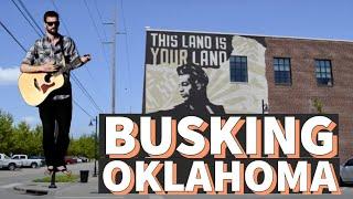 Busking on the streets in Oklahoma (songwriter vlog and busking experience)