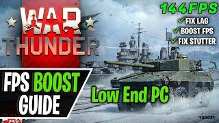 War Thunder Lag Fix & FPS Boost and Fix Stutter, FPS Drops 2021 | Config File