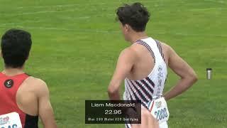 2024 U20 Nationals 200m Qualifier ( Liam MacDonald )