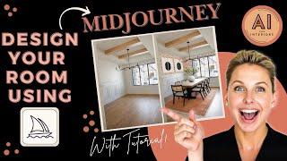Design YOUR ROOM using MIDJOURNEY + ChatGPT  || Interior Design TUTORIAL #midjourney #chatgpt