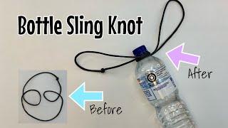 How to tie a bottle sling knot - jug sling - carry bottles quick and easy!