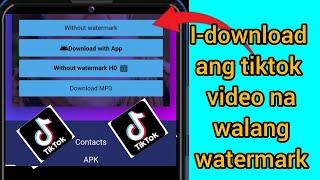 paano magdownload ng Tiktok video na walang watermark