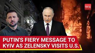 Russia Bombards Ukraine As Zelensky Visits U.S.; 363 Attacks In 1 Day Jolt Zaporizhzhia | Watch