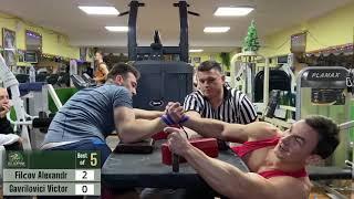 Armfight between two guardians of Moldavian ArmWrestling: Alexandru Filcov vs Victor Gavrilovici