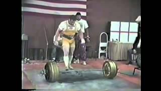 Ed Coan - 901lb Deadlift @ 220lb + 920lb attempt(BETTER QUALITY) RAW