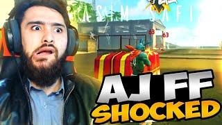 @AJFFbt  SHOCKED BY MY GAMEPLAY || AJ FF BEST REACTION 1V4 KING?? || FREEFIRE