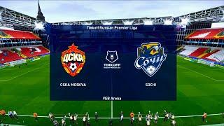 CSKA Moscow vs Sochi | VEB Arena | 2020-21 Russian Premier Liga | PES 2021