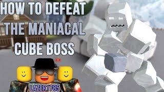 [Roblox] Snow Shoveling Simulator: HOW TO DEFEAT THE MANIACAL CUBE BOSS (NEW BOSS)