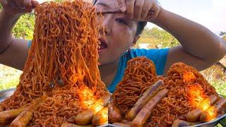 3x Spicy Noodles Mukbang And Happy New Year 2025 ️