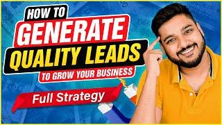 How to Generate Leads | Lead Generate Kaise kare | Social Seller Academy