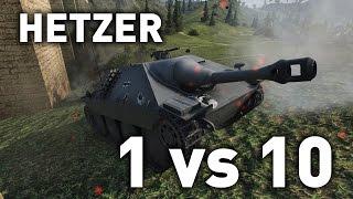 World of Tanks || Hetzer - 1 vs 10