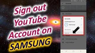 Sign out YouTube Account on SAMSUNG