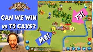 WAR: T4 vs T5 CAVALRY on ALLIANCE TERRITORY (REAL FIGHT - not a 'duel') | Rise of Kingdoms