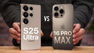 Samsung Galaxy S25 Ultra VS iPhone 16 Pro Max