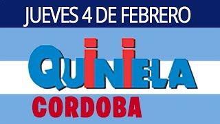 Resultados de la Quiniela de Córdoba del Jueves 4 de Febrero del 2021