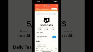 Cats listing qachon ? Qanday qilib cats coinini yig’amiz barchasi videoda . #catscoin